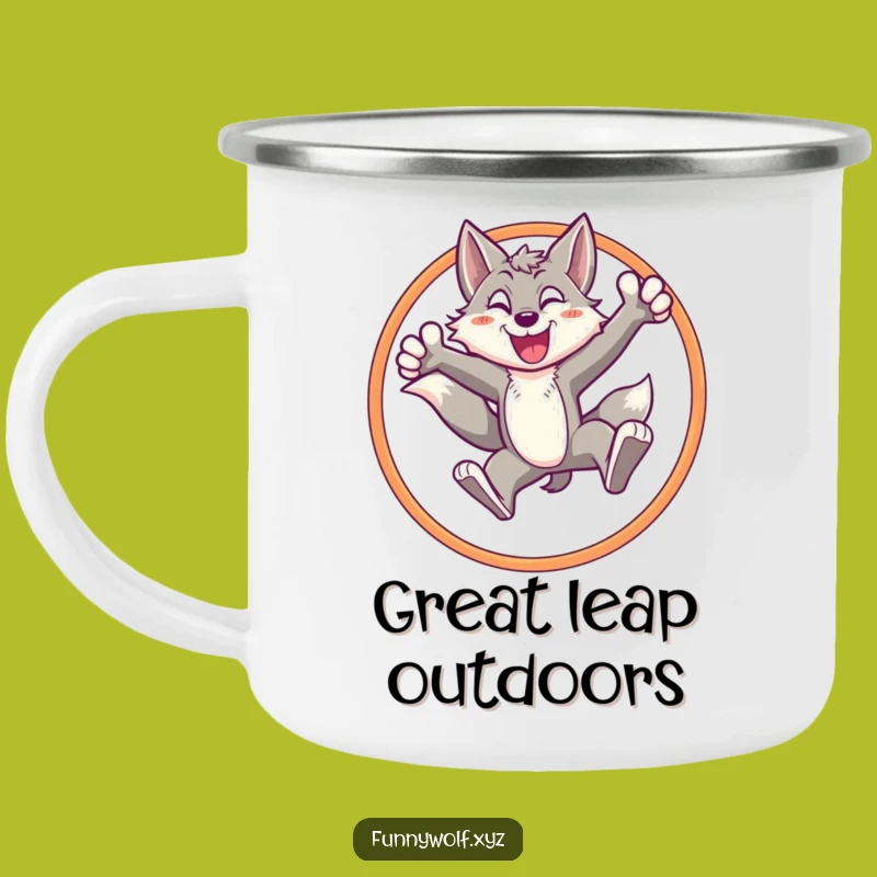 Adventure Funny Energetic Wolf Hoop Camping Mug - Outdoor Triumph Gift
