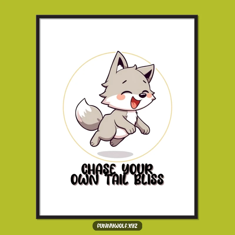 Free Printable Wolf Wall Art: Joyful Chase Downloadable Decor